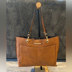 Steve Madden pebbled leather brown purse